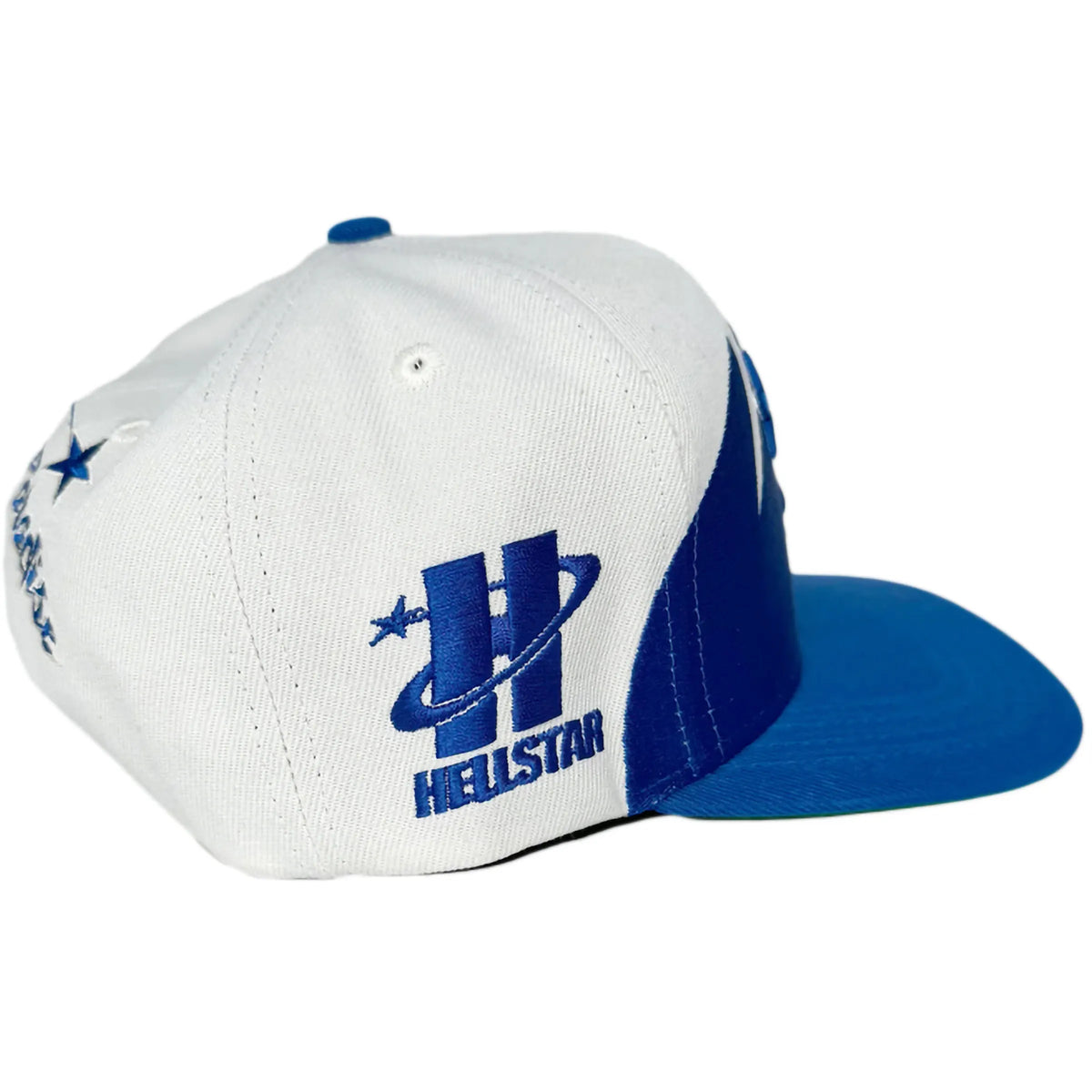 Hellstar Shark Teeth Snapback Off White/Royal Blue