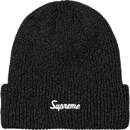 Supreme Loose Gauge Beanie (FW26) Black Reflective