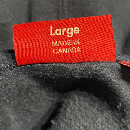 Supreme Classic Logo Hooded Sweatshirt Navy
