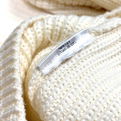 Moncler Snap Sleeve Sweater Cream