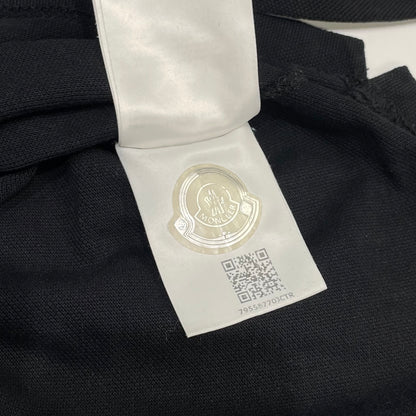 Moncler Pique Polo LS Black