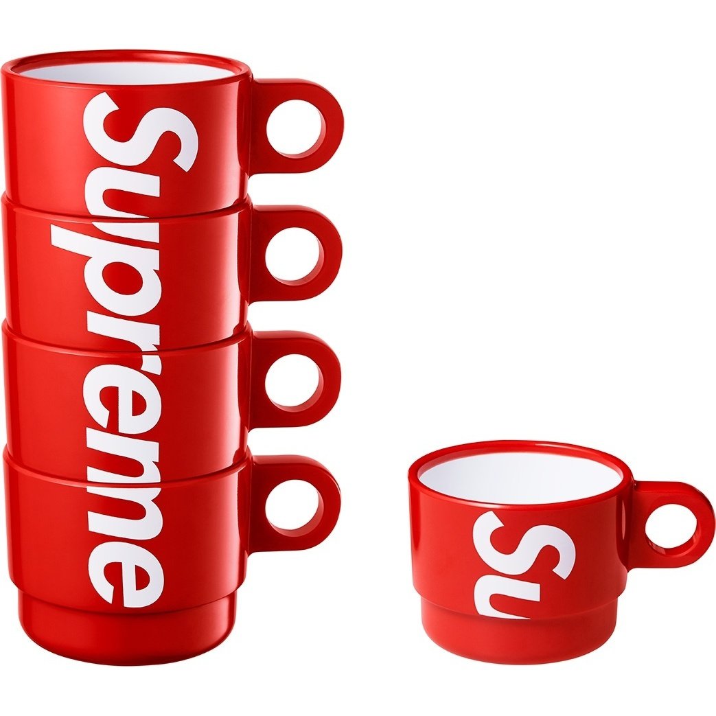 Supreme Stacking Cups (Set of 4) Red