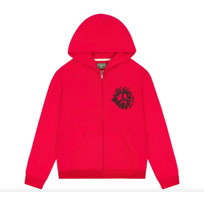 Denim Tears Denim University Zip Hoodie (SS24) Red