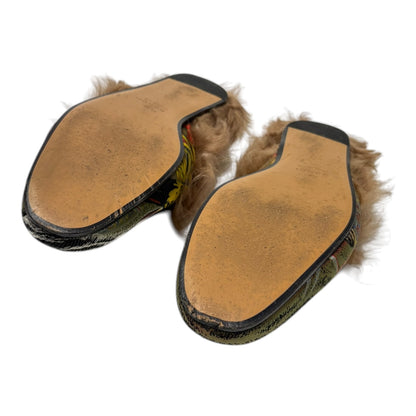 Gucci Princetown Jaqcquard Silk Dragon Loafers