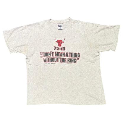 Chicago Bulls '96 72-10 Tee Ash Grey