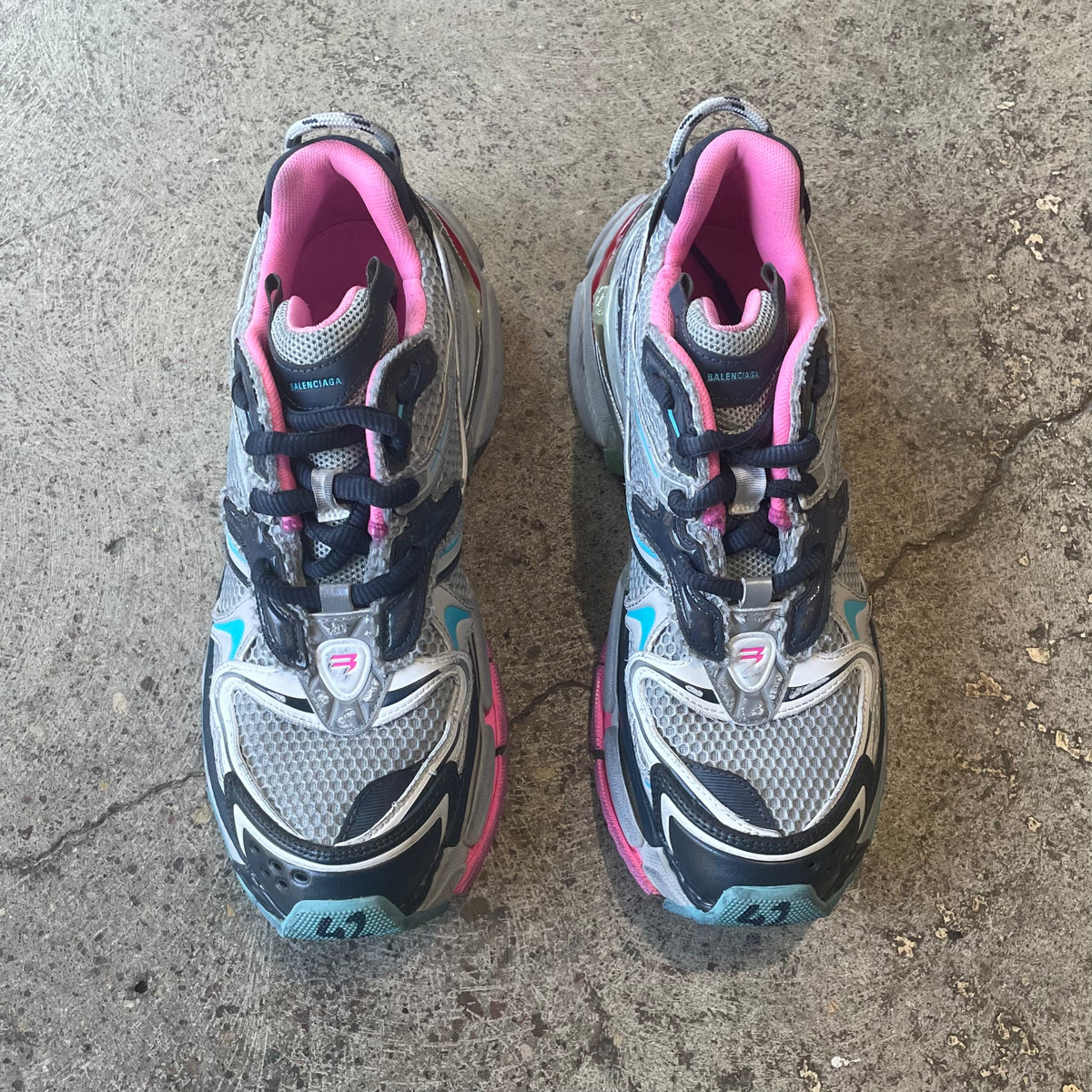 Balenciaga Runner 2.0 Grey Blue Pink Red