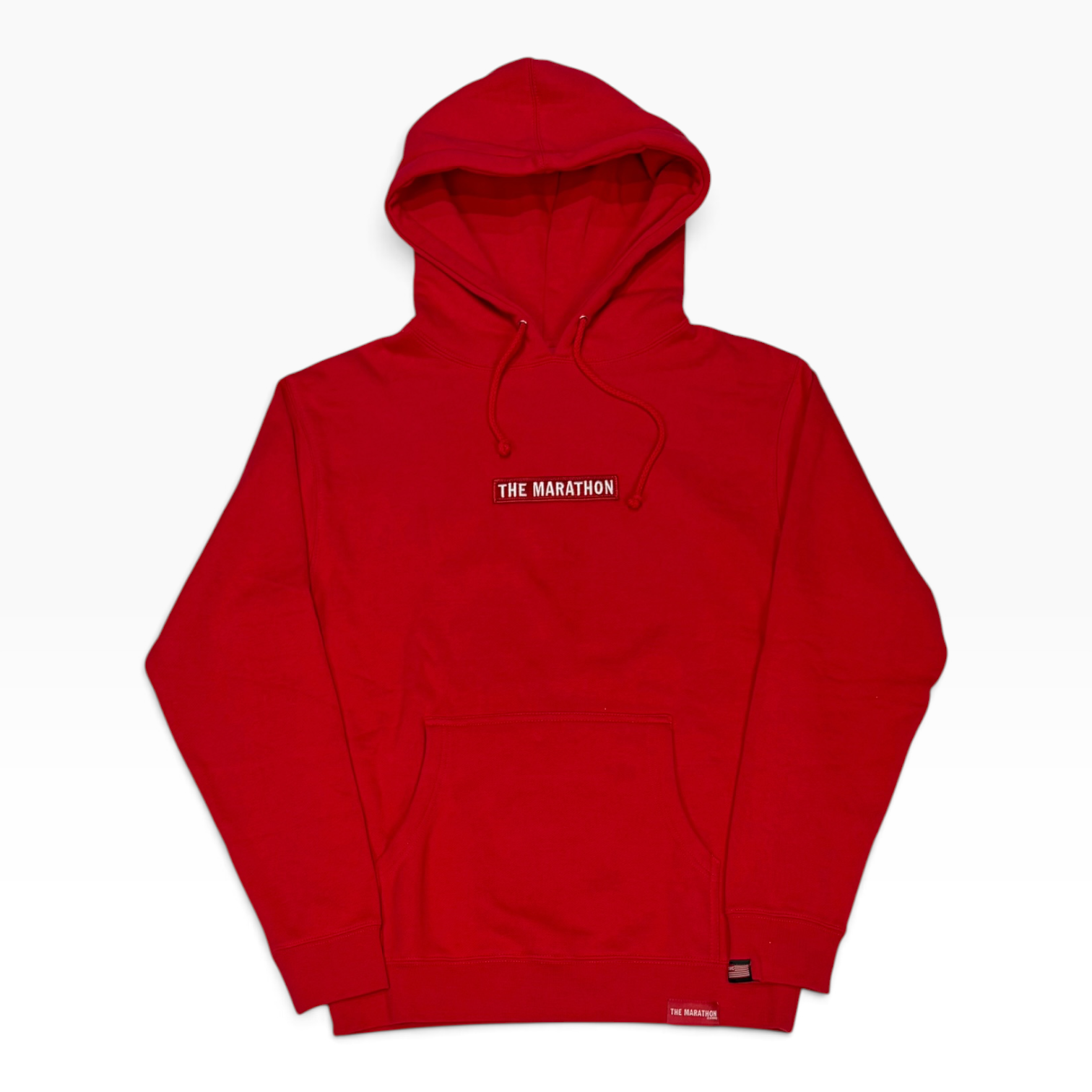 The Marathon Clothing Box Logo Hoodie Red