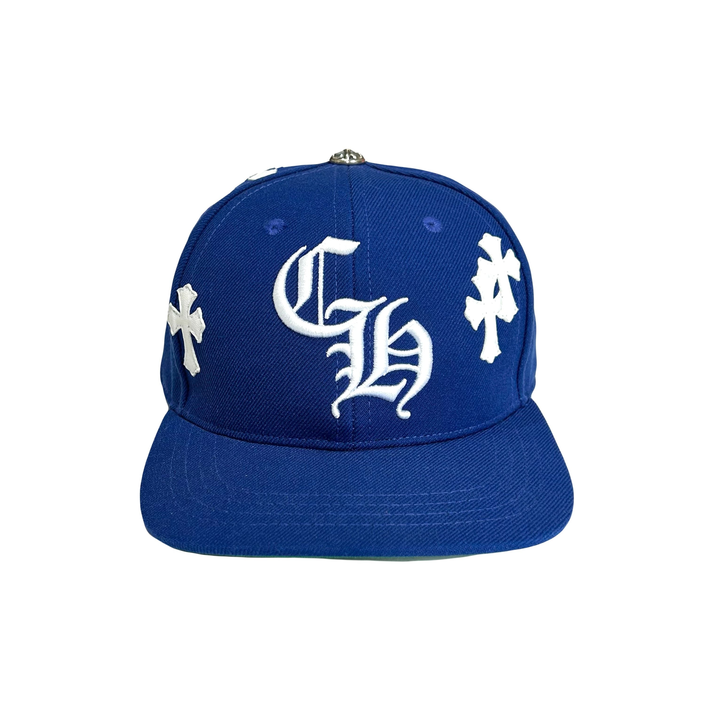 Chrome Hearts Cross Patch Baseball Hat Blue