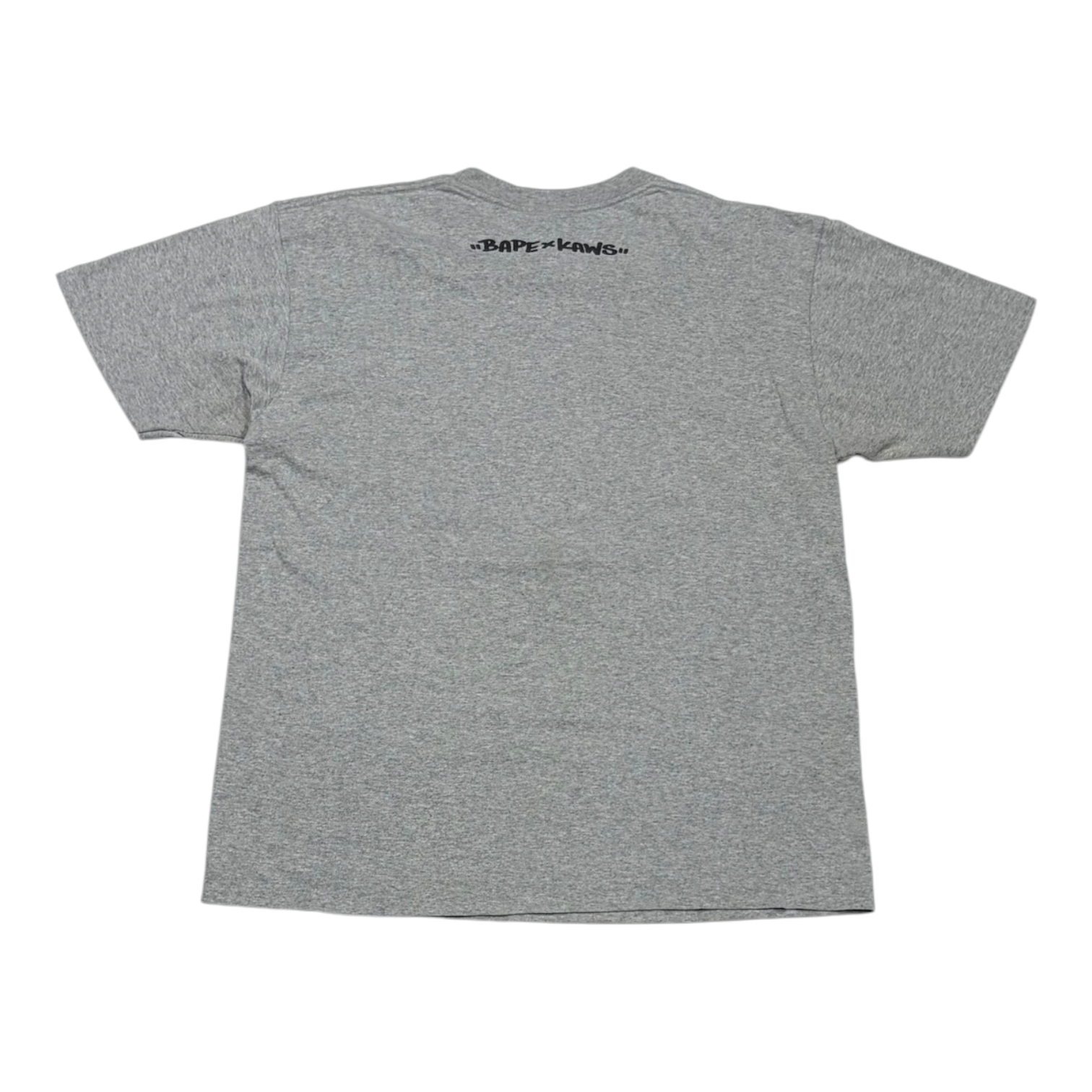 BAPE x Kaws Blue ABC Bendy Camo Bathing Ape Tee Grey
