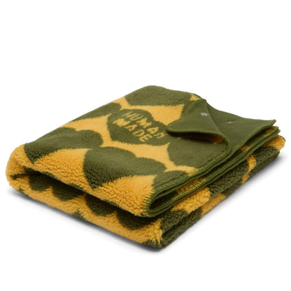 Human Made Fleece Blanket Yellow/Green
