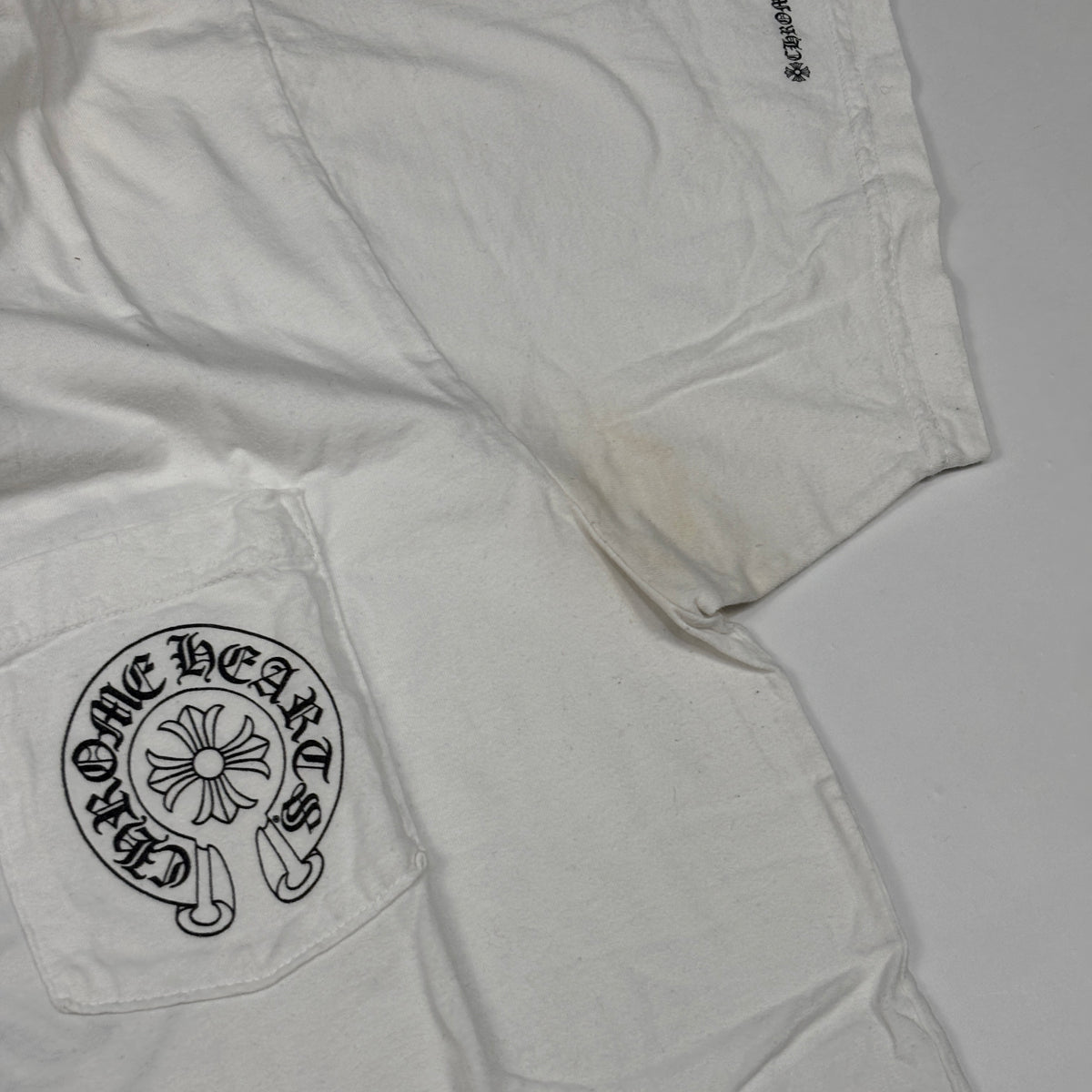 Chrome Hearts Horse Shoe Logo Pocket T-Shirt White
