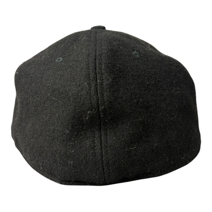 Ebbets Field Wool Fitted Ball Cap Black
