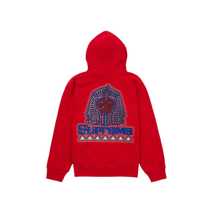 Supreme Pharaoh Studded Hooded Sweatshirt Red