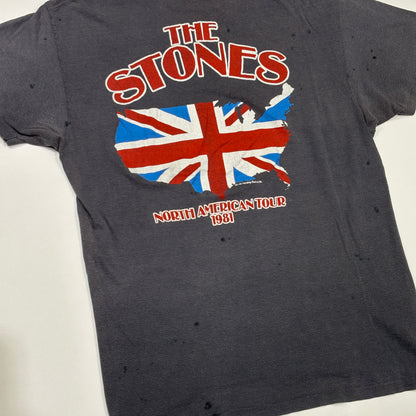 1981 The Rolling Stones North American Tour Tee Black