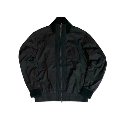 Moncler Nylon & Wool Cardigan Black