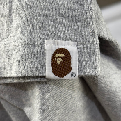 BAPE x Kaws Blue ABC Bendy Camo Bathing Ape Tee Grey