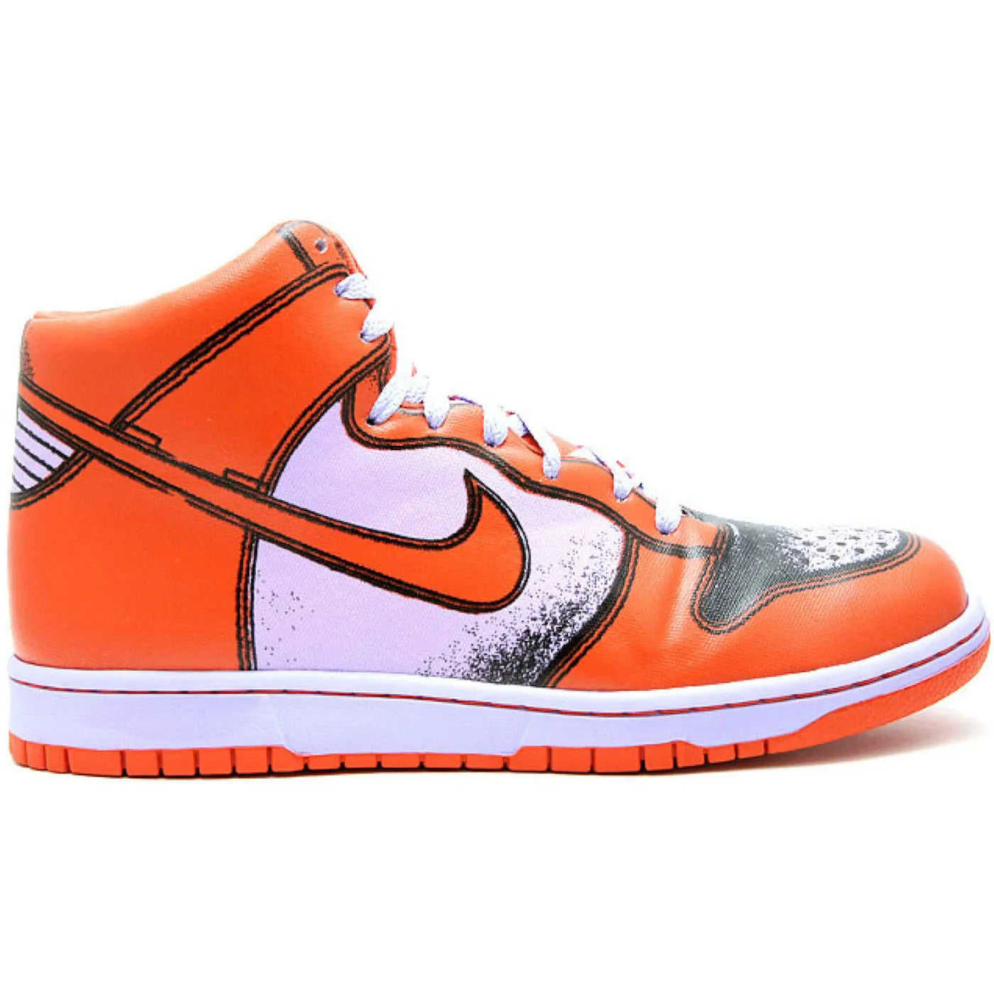 Nike Dunk High 1 Piece Premium Lilac Ice Deep Orange