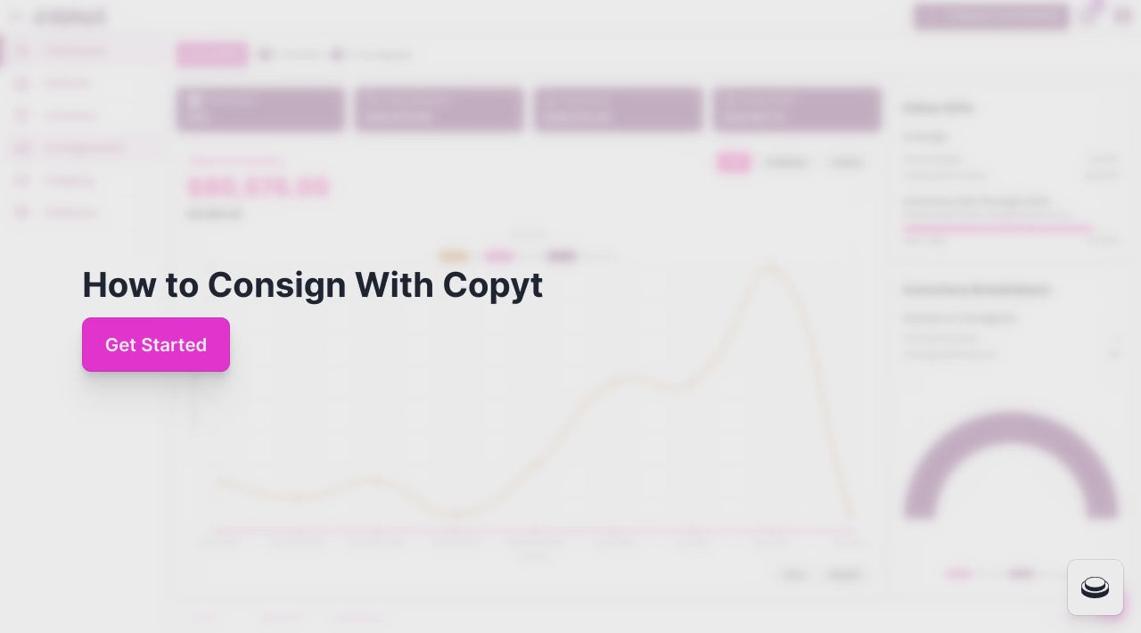 Load video: Learn how to get started consigning Items with CACHE through Copyt&#39;s tutorial video